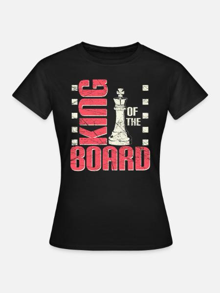 Schach Spruch - Frauen T-Shirt - Schwarz