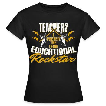 Schule Lehrer Lehrer - Frauen T-Shirt - Schwarz - Vorne - AI Model Female 172 dark (172cm)