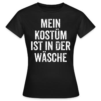 Karneval Fasching Lustiges Kostüm T-Shirt - Frauen T-Shirt - Schwarz - Vorne - AI Model Female 172 dark (172cm)