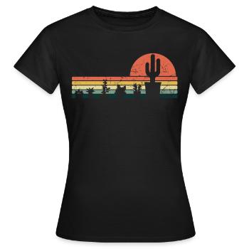 Plantes vintage - T-shirt Femme - noir - Devant - AI Model Female 172 dark (172cm)