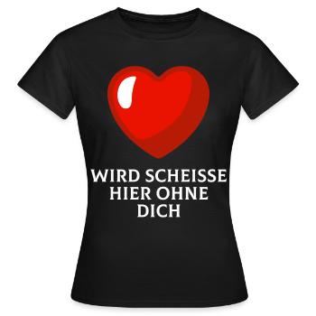 Jobwechsel Abschied Mitarbeiter Kollegen Kollegin - Frauen T-Shirt - Schwarz - Vorne - AI Model Female 172 dark (172cm)