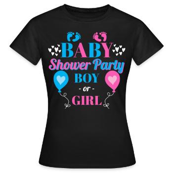 BABY SHOWER PARTY - BABY SHOWER - BABY SHOW - Women's T-Shirt - black - Front - AI Model Female 172 dark (172cm)