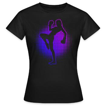 Kickboxing Hommes Kickboxing Boxe Kickboxing - T-shirt Femme - noir - Devant - AI Model Female 172 dark (172cm)