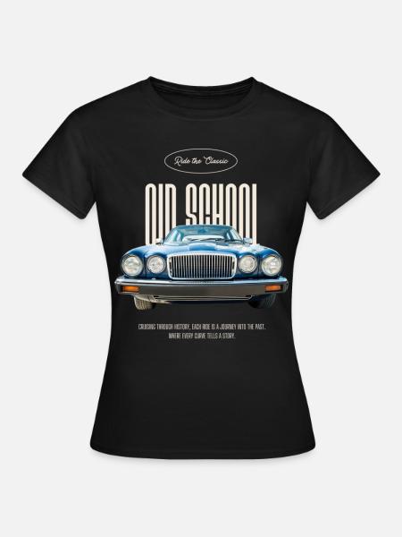 old school muscle car - Frauen T-Shirt - Schwarz