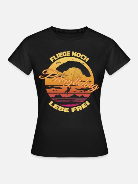 Fliege hoch, lebe frei - Frauen T-Shirt - Schwarz