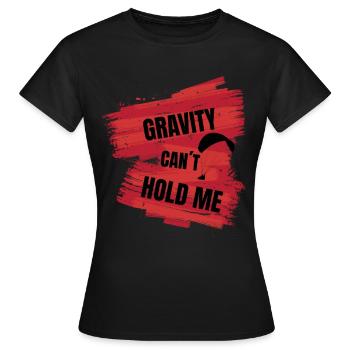 Parapente, La gravité ne me retient pas - Parapente S - T-shirt Femme - noir - Devant - AI Model Female 172 dark (172cm)