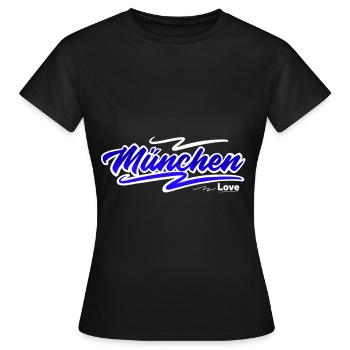 Munich - T-shirt Femme - noir - Devant - AI Model Female 172 dark (172cm)
