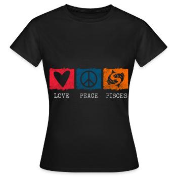 Astrologie du signe du zodiaque superstition - T-shirt Femme - noir - Devant - AI Model Female 172 dark (172cm)