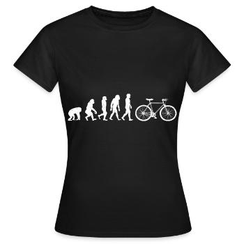 Bike Evolution Vélo Bike Développement Bike Bike - T-shirt Femme - noir - Devant - AI Model Female 172 dark (172cm)