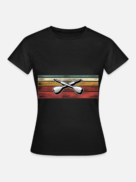 Darts Darten Dart - Frauen T-Shirt - Schwarz