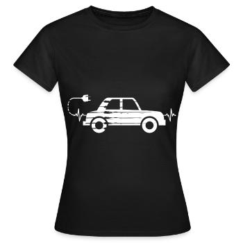 Auto Car E-mobilité voiture électrique course - T-shirt Femme - noir - Devant - AI Model Female 172 dark (172cm)