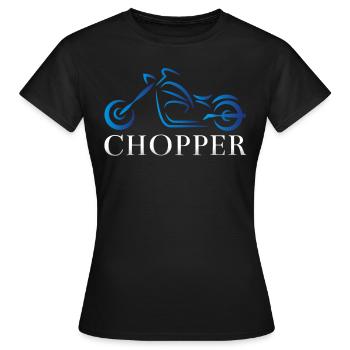 J'aime les choppers - T-shirt Femme - noir - Devant - AI Model Female 172 dark (172cm)