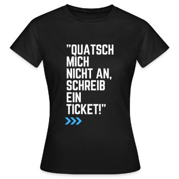 Schreib ein IT Ticket - Frauen T-Shirt - Schwarz - Vorne - AI Model Female 172 dark (172cm)