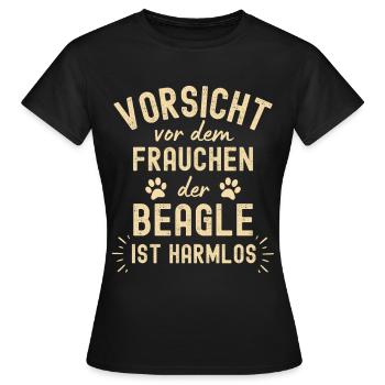 Lustiger Beagle Spruch für Beagle Liebhaber - Frauen T-Shirt - Schwarz - Vorne - AI Model Female 172 dark (172cm)