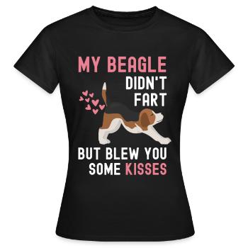 Funny Beagle saying for Beagle lovers - Women's T-Shirt - black - Front - AI Model Female 172 dark (172cm)