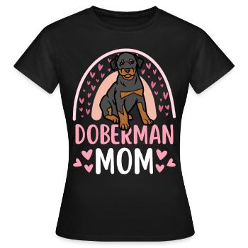 Süßer Dobermann Hund Liebhaber Kawaii - Frauen T-Shirt - Schwarz - Vorne - AI Model Female 172 dark (172cm)