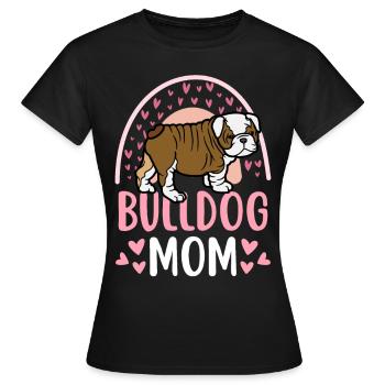 Cute English Bulldog Lovers Kawaii - Women's T-Shirt - black - Front - AI Model Female 172 dark (172cm)