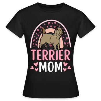Süßer Cairn Terrier Welpe Liebhaber Kawaii - Frauen T-Shirt - Schwarz - Vorne - AI Model Female 172 dark (172cm)
