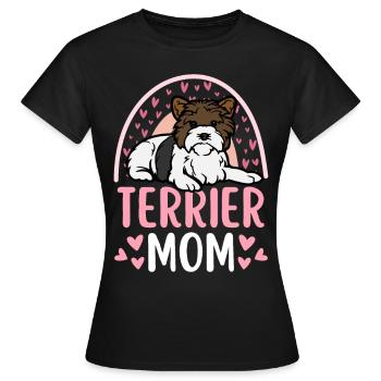 Sweet Biewer Terrier Mama Kawaii - Women's T-Shirt - black - Front - AI Model Female 172 dark (172cm)