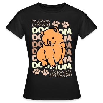 Sweet Dwarf Spitz Puppy Lover Kawaii - T-shirt Femme - noir - Devant - AI Model Female 172 dark (172cm)