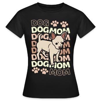 Doux Chihuahua chiot kawaii - T-shirt Femme - noir - Devant - AI Model Female 172 dark (172cm)