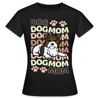 Sweet Biewer Terrier Mama Kawaii - Women's T-Shirt - black - Front - AI Model Female 172 dark (172cm)