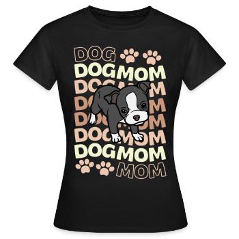 Cute Boston Terrier Puppy Kawaii - Women's T-Shirt - black - Front - AI Model Female 172 dark (172cm)