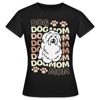 Sweet Coton de Tulear Puppy Kawaii - T-shirt Femme - noir - Devant - AI Model Female 172 dark (172cm)