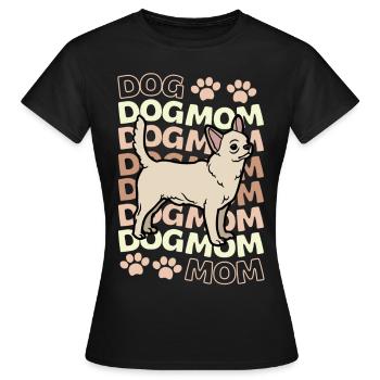 Cute Chihuahua dog kawaii - Women's T-Shirt - black - Front - AI Model Female 172 dark (172cm)