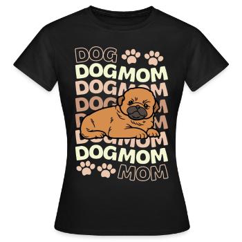 Sweet Pekinese puppy lover kawaii - Women's T-Shirt - black - Front - AI Model Female 172 dark (172cm)