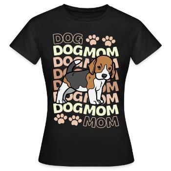 Beagle puppy dog cute beagle kawaii - Women's T-Shirt - black - Front - AI Model Female 172 dark (172cm)