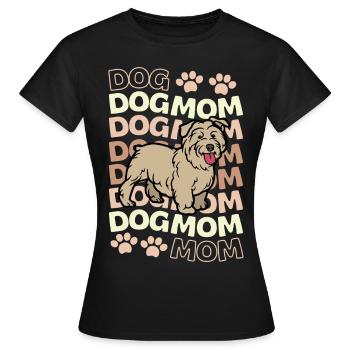 Mignon Glen d’Imaal Terrier amoureux des chiots kawaii - T-shirt Femme - noir - Devant - AI Model Female 172 dark (172cm)