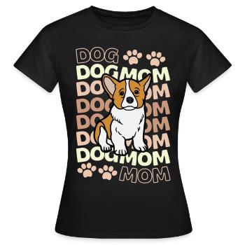 Sweet Welsh Corgi puppy lover kawaii - Women's T-Shirt - black - Front - AI Model Female 172 dark (172cm)