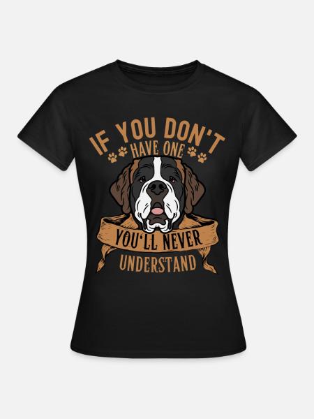 Légendaire St. Bernard Dog Retro Vintage - T-shirt Femme - noir