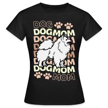 Doux Spitz allemand Mama Kawaii - T-shirt Femme - noir - Devant - AI Model Female 172 dark (172cm)
