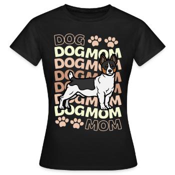Cute Teddy Roosevelt Terrier Puppy Kawaii - Women's T-Shirt - black - Front - AI Model Female 172 dark (172cm)
