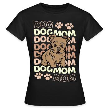 Mignon Silky Terrier Puppy Lover Kawaii - T-shirt Femme - noir - Devant - AI Model Female 172 dark (172cm)