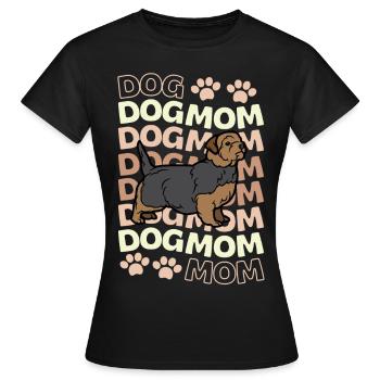 Cute Norfolk Terrier Mama Kawaii - Women's T-Shirt - black - Front - AI Model Female 172 dark (172cm)