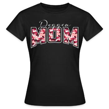 Great Dane Mom camouflage pattern lettering - Women's T-Shirt - black - Front - AI Model Female 172 dark (172cm)