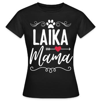 Laika Mama Laika Mom - Women's T-Shirt - black - Front - AI Model Female 172 dark (172cm)