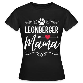 Leonberger mama Leonberger lover - Women's T-Shirt - black - Front - AI Model Female 172 dark (172cm)