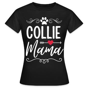 Collie Mama Collie Amant - T-shirt Femme - noir - Devant - AI Model Female 172 dark (172cm)