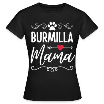 Burmilla Chat Maman Burmilla Maman - T-shirt Femme - noir - Devant - AI Model Female 172 dark (172cm)