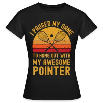 Squash and Pointer - Women's T-Shirt - black - Front - AI Model Female 172 dark (172cm)
