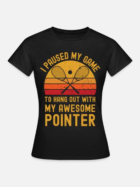 Squash und Pointer - Frauen T-Shirt - Schwarz