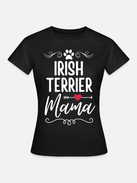 Irish-Terrier Mama - Frauen T-Shirt - Schwarz