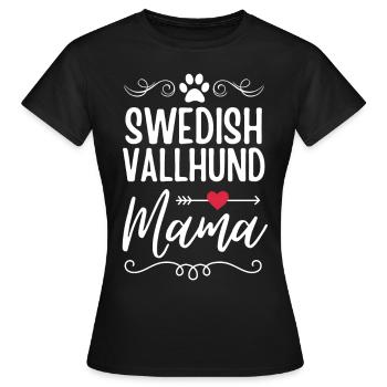 Vallhund Mama - T-shirt Femme - noir - Devant - AI Model Female 172 dark (172cm)