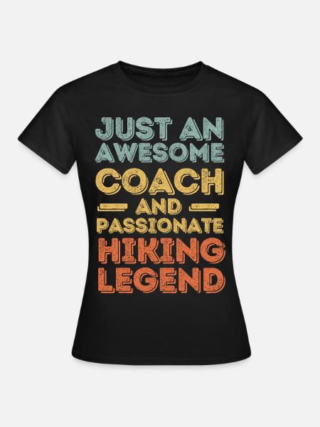 Trainer Wandern retro - Frauen T-Shirt - Schwarz