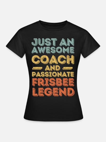 Trainer Frisbee retro - Frauen T-Shirt - Schwarz