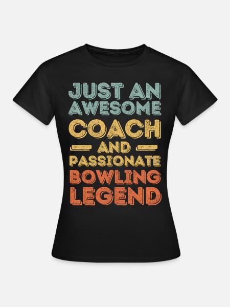 Trainer Bowling retro - Frauen T-Shirt - Schwarz